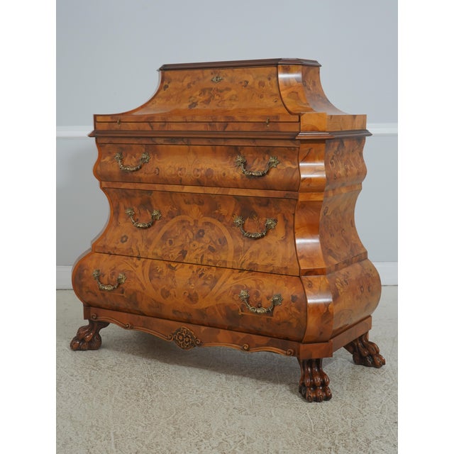 Age: Approx: 40 Years Old Details: High Quality Construction Nice Inlay Work Throughout Carved Paw Feet Solid Brass...