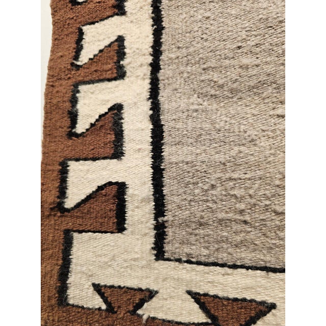 Textile Vintage Native American Navajo Rug, Eye Dazzler Pattern, Wool & Cotton, Tribal Wall Art, 3x5 For Sale - Image 7 of 11