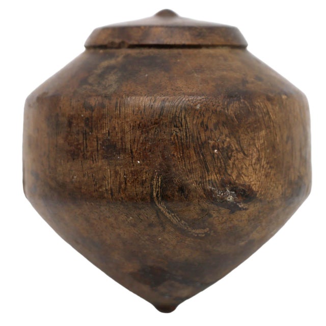 Vintage Spinning Wooden Top For Sale - Image 4 of 4