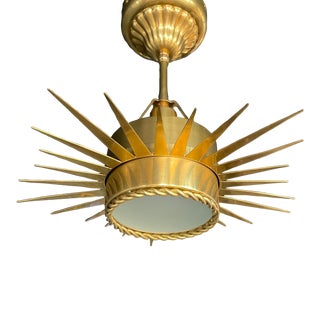 Visual Comfort Soleil Small Semi-Flush Mount by Suzanne Kasler For Sale