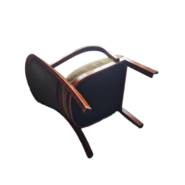 Metal Polish Art Deco Beech Armchair, 1930s For Sale - Image 7 of 11