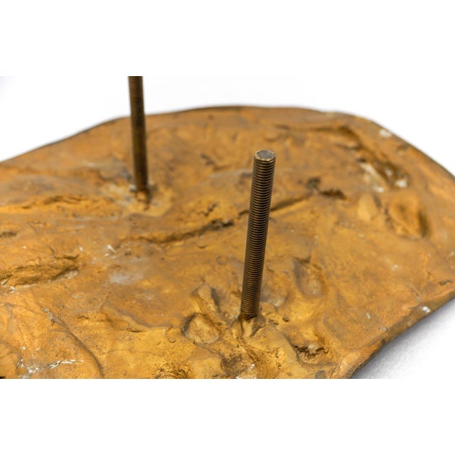 European School, Jesus and the Reclining Man Wall Bronze Plaque, 1960s, Bronze For Sale - Image 11 of 13