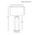 Contemporary Matthew Izzo Home Barron Olive Green Ceramic Table Lamp With White Linen Drum Shade For Sale - Image 3 of 3