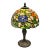 Vintage Mid 20th Century Tiffany Style Stained Glass Table Lamp For Sale