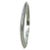 This is a geometric solid sterling silver bangle. This polished bright silver square shaped bangle has round corners and a...