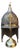 Double Hammered Brass Helmet For Sale