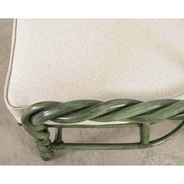 McGuire Organic Modern Twisted Rattan Lounge Chair For Sale - Image 12 of 18