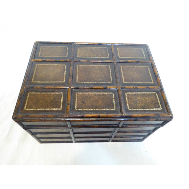 American Vintage Leather Box For Sale - Image 3 of 6