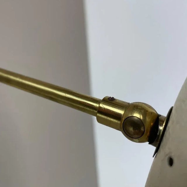 Brass Adjustable Theatre Wall Light in the style of Stilnovo, Italy, 1950s For Sale - Image 10 of 18