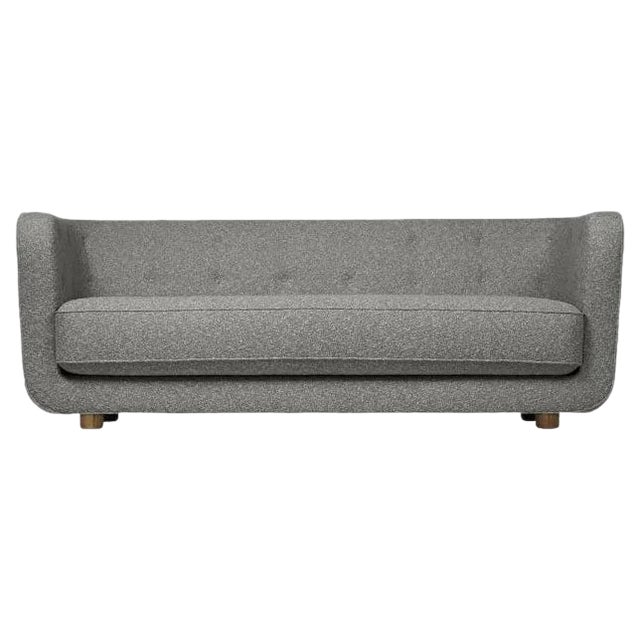 Gray and Smoked Oak Hallingdal Vilhelm Sofa by Lassen For Sale