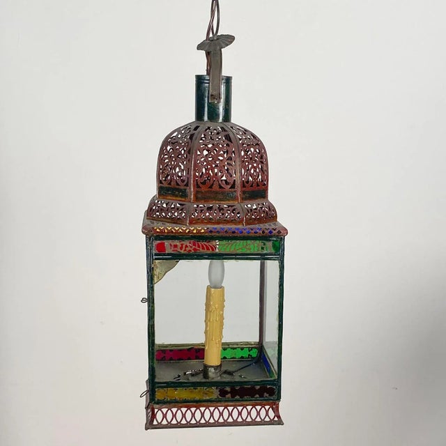 Vintage Ottoman Style Lantern, Mid Century For Sale In San Francisco - Image 6 of 8