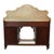 Carved Walnut & Burl Marble Top Server Desk With Candle Stands C1880 For Sale - Image 11 of 11