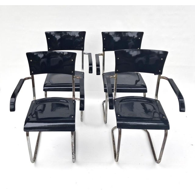 Thonet B43F Chairs by Mart Stam for Thonet, 1931, Set of 4 For Sale - Image 4 of 7