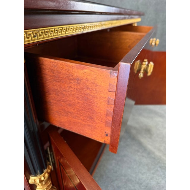 Astoria Grand Gigasso 83” Sideboard Buffet With Mirror For Sale - Image 13 of 18