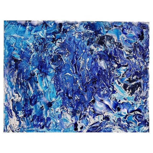Turquoise Silvy Favero, Fondali Marini, 2020s, Acrylic on Canvas For Sale - Image 8 of 8