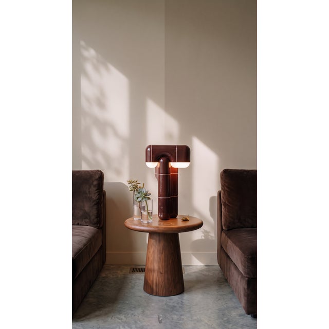 Maroon U 016 Table Lamp by Rollo Studio For Sale - Image 8 of 11