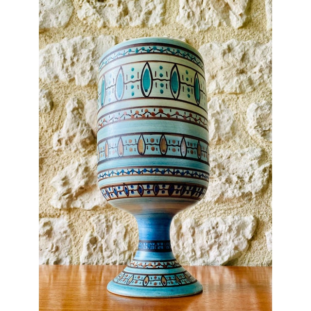 Mid-Century Ceramic Vase by Louis Bacculini, Vallauris, 1960s For Sale - Image 13 of 18