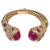Red Bochic “Capri” Vintage Ruby & Multi Gem Bangle Set In 18K Gold & Silver For Sale - Image 8 of 15