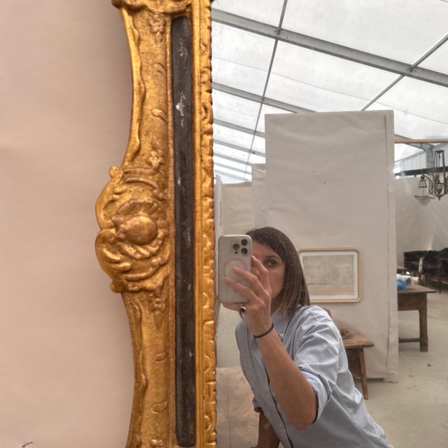 Brass 18th French Mirror For Sale - Image 8 of 9