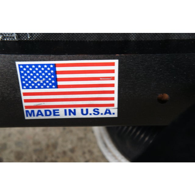 Henredon Celerie Kemble French Empire Curule Cowhide Stools Ottomans Benches- Set of 2 For Sale - Image 11 of 12