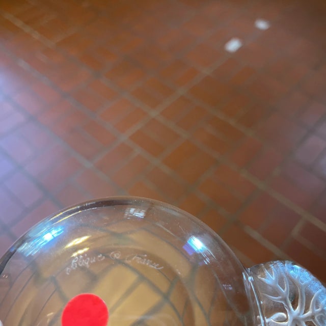 Mid 20th Century Lalique Crystal Double Handled Bowl Dish For Sale - Image 5 of 5