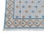 Sky Blue Handmade Cotton Star and Gingham Rug For Sale - Image 8 of 11