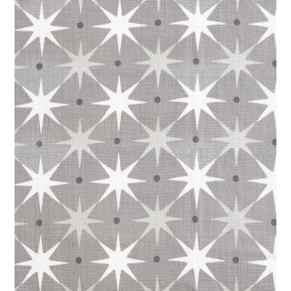 The House of Scalamandré Star Power Fabric, Grey For Sale