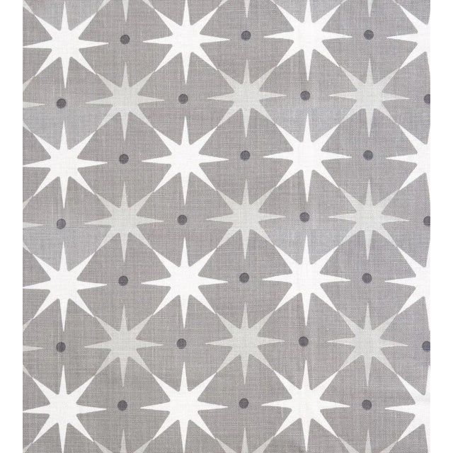The House of Scalamandré Star Power Fabric, Grey For Sale