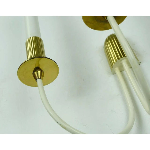 Gold Mid-Century Brass and Metal Cinema Wall Lamp For Sale - Image 8 of 10