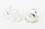 Silver Vintage Sculptural Silver Plate Napkin Rings by Nathalie Du Pasquier for Bodum, Set of 6 For Sale - Image 8 of 12