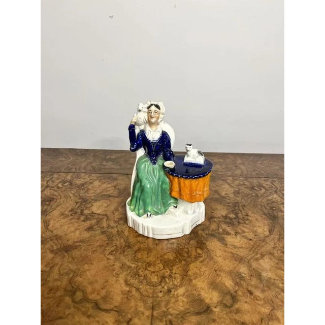 Late 19th Century Antique Victorian Staffordshire Group Figure, 1880 For Sale - Image 5 of 5