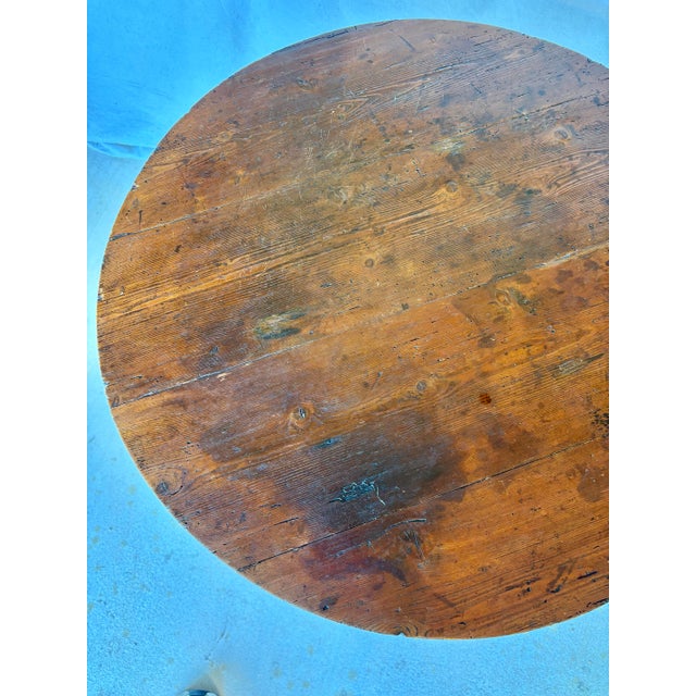 19th Century English Pine Cricket Table For Sale - Image 6 of 12