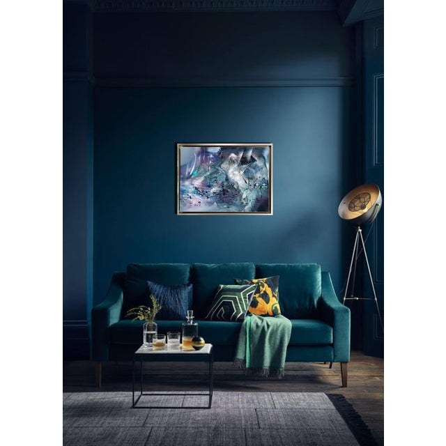 Contemporary Ovidiu Kloska, Reborn in the Memory of Traveling, Mixed Media on Canvas For Sale - Image 3 of 11