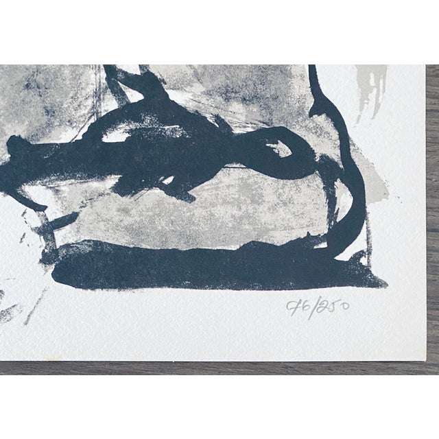 Moshe Bernstein, Polish Israeli Artist Expressionist Hand Signed Lithograph For Sale - Image 4 of 7