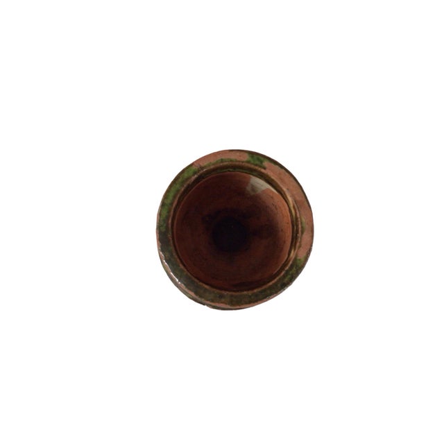 Olive 1970s Olive Green Hand-Made Pottery Vase For Sale - Image 8 of 11