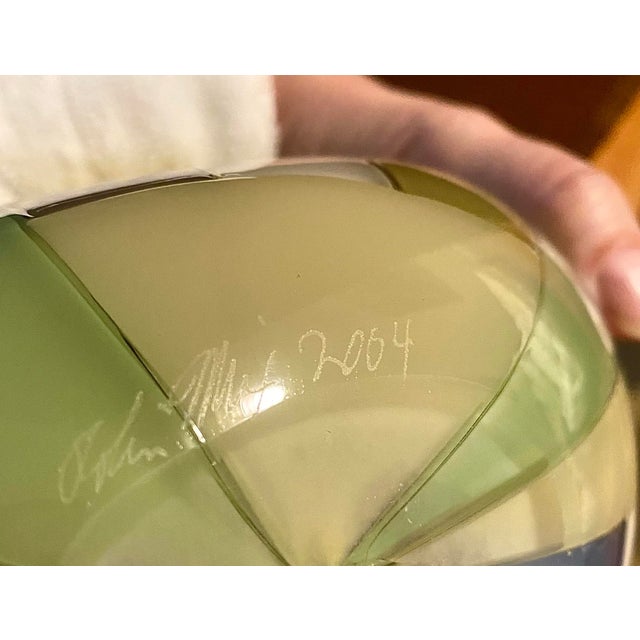 Robin Mix Patchwork Color Block Glass Vase For Sale - Image 9 of 9