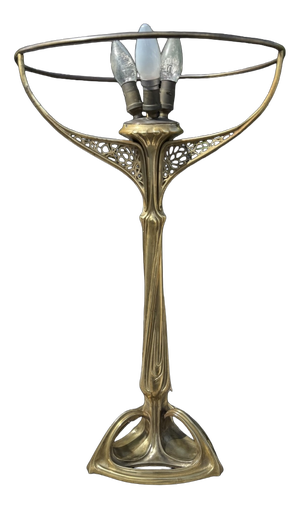 Lamp Base in Gilt Bronze by Louis Majorelle