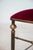 Antique Chiavarine Chairs in Brass and Red Velvet, 1950s, Set of 2 For Sale - Image 13 of 18
