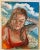 Figurative “Beach Day”, Figurative Oil Painting, Portrait of a Girl, Coastal Art For Sale - Image 3 of 8