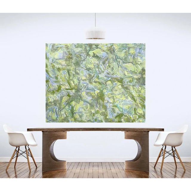 "Early Birds" by Trixie Pitts Large Abstract Expressionist Oil Painting For Sale - Image 10 of 13