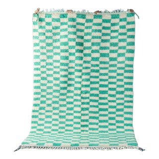 Peppermint Check Berber Rug, 2010s For Sale
