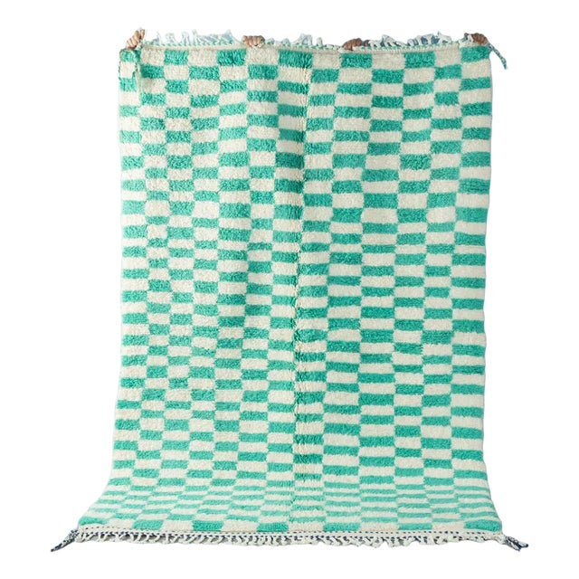 Peppermint Check Berber Rug, 2010s For Sale