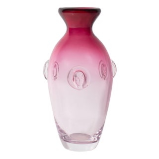 Sergio Pagnin Chalet Rubina Glass Vase For Sale
