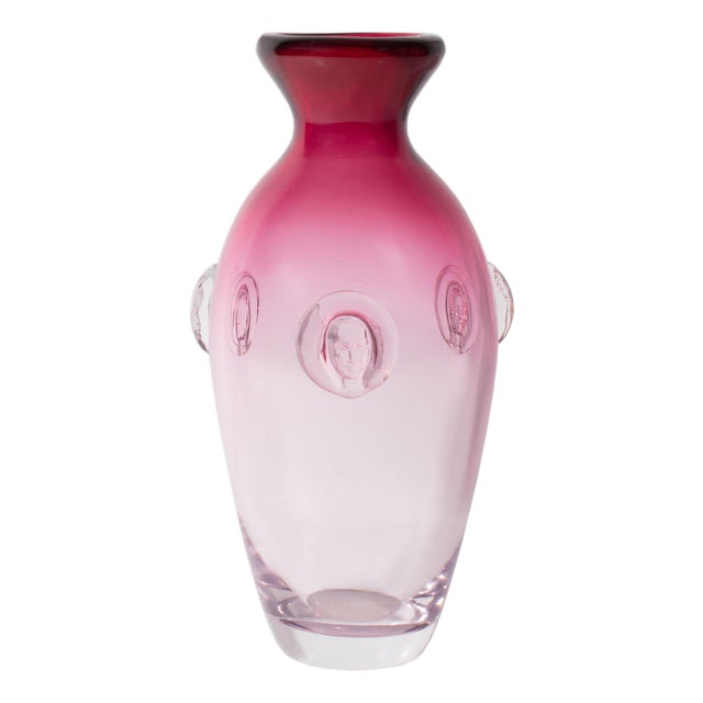 Sergio Pagnin Chalet Rubina Glass Vase For Sale