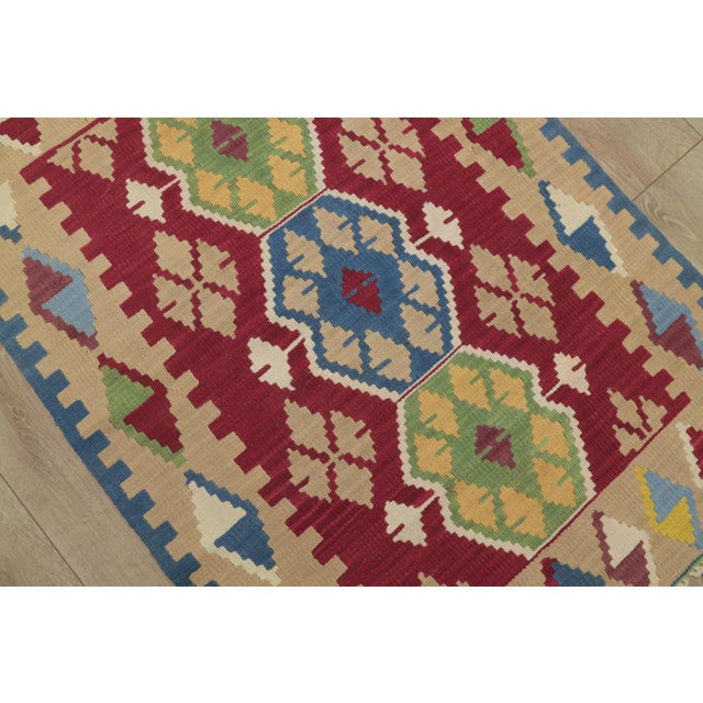 1990s Scandinavian Blue Flamestich Rug For Sale In Sacramento - Image 6 of 11