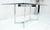Mid Century c1970s Bent "C" Curve Chrome Ribbon Style Base Dining Table Bauhaus