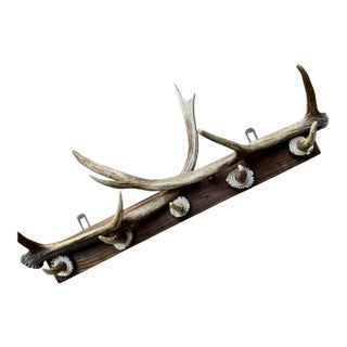 1940s German Antler Hanging Rack Hats Clothes For Sale