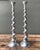 Vintage Spiral Aluminum Candle Holders - A Pair For Sale In West Palm - Image 6 of 12