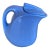 1930s Art Deco Hall China 5118 Periwinkle Blue Ceramic Pitcher/Lid Montgomery Ward For Sale