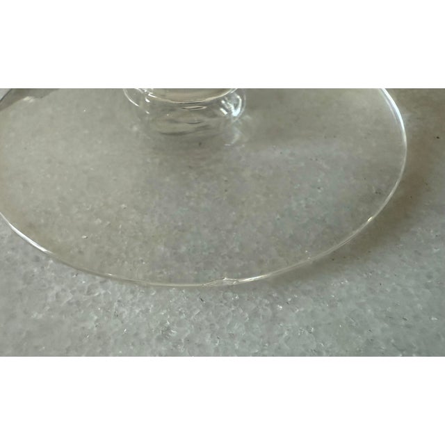 Set of 5 Vintage Tiffin-Franciscan Killarney Green Footed Glasses For Sale - Image 11 of 12